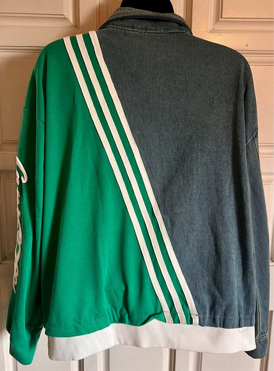 Easyhon Medium Mixed Media Jean Jacket