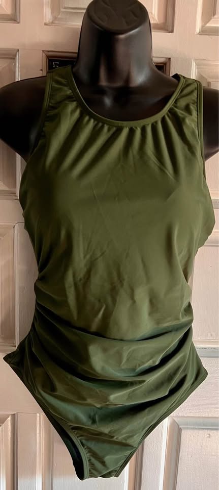 Cupshe Medium Green One Piece Swimsuit