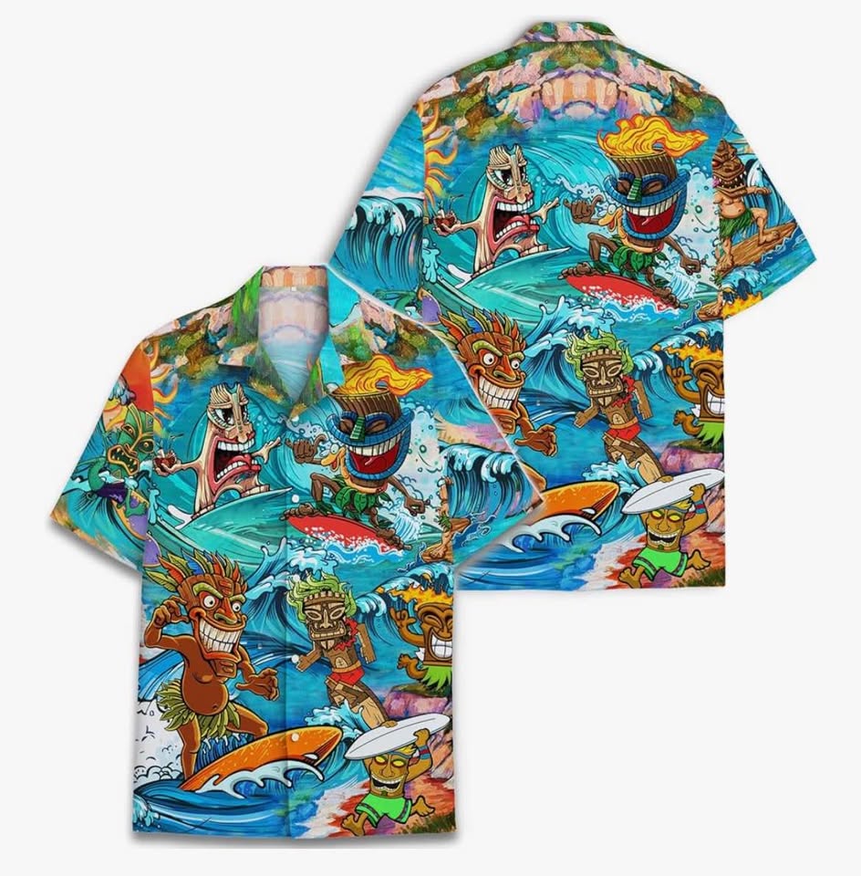 Men’s XL Hawaiian Shirt Short Sleeved Button Up