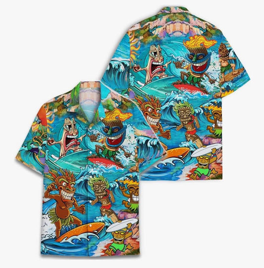 Men’s XL Hawaiian Shirt Short Sleeved Button Up