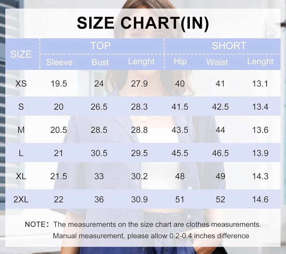 Denim Short Sleeve Shirt Medium