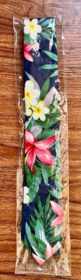 Tropical Floral mens Necktie Hawaiian Print