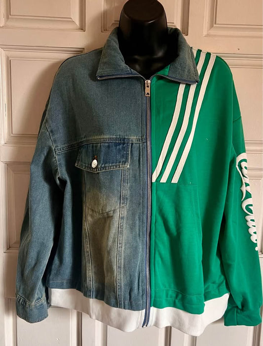 Easyhon Medium Mixed Media Jean Jacket