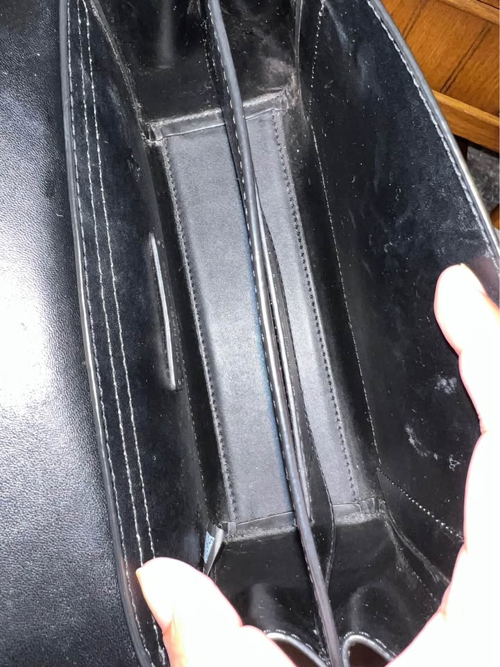 Michael Kors Black Handbag Gold Chain & Crossbody Strap